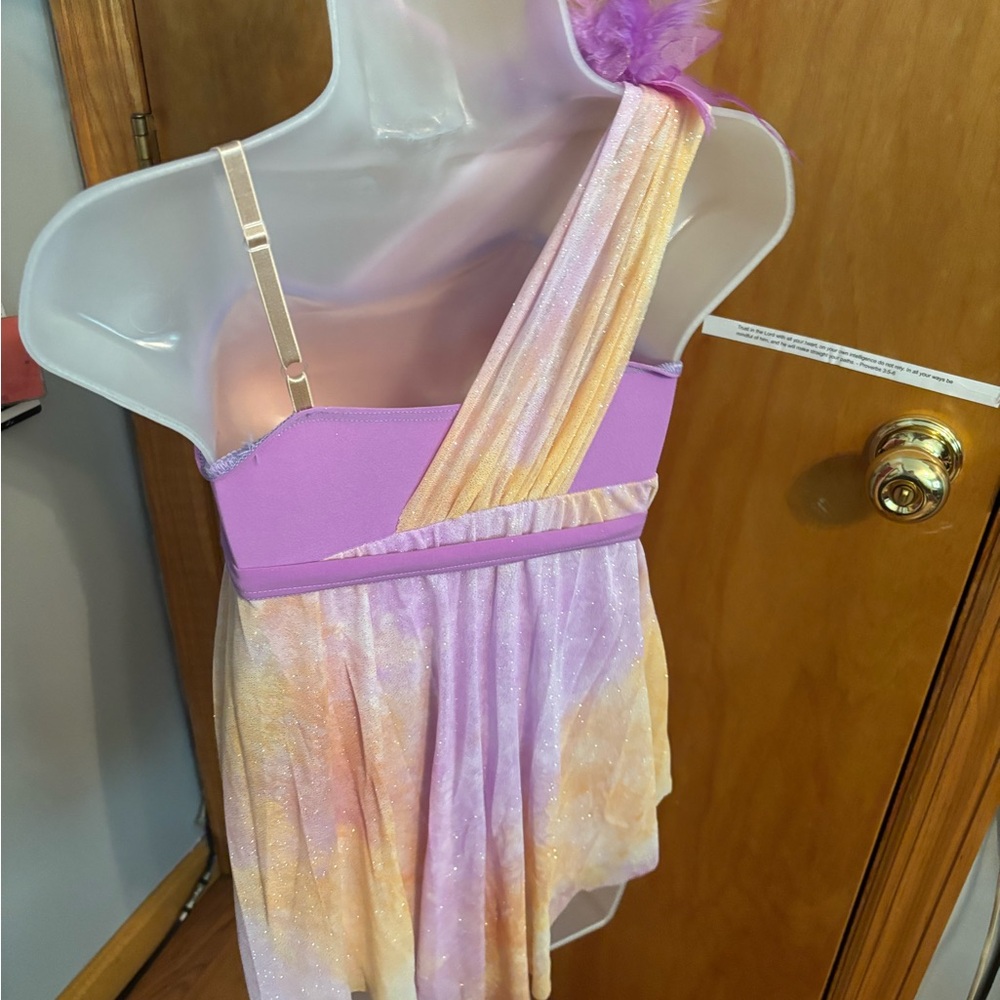 Weissman Lavender and White Kids Dance Costume - Picture 4 of 6
